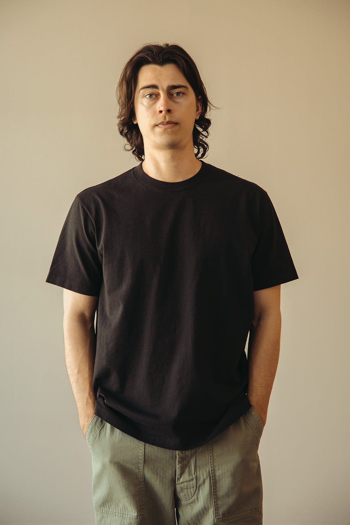 Black Minimal Crew T-Shirt